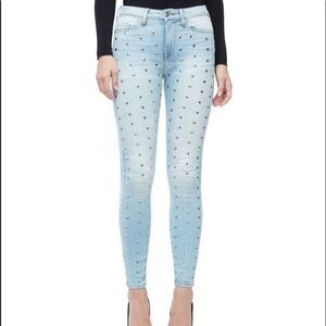 Good American Heart Studded Jeans Size: 4​